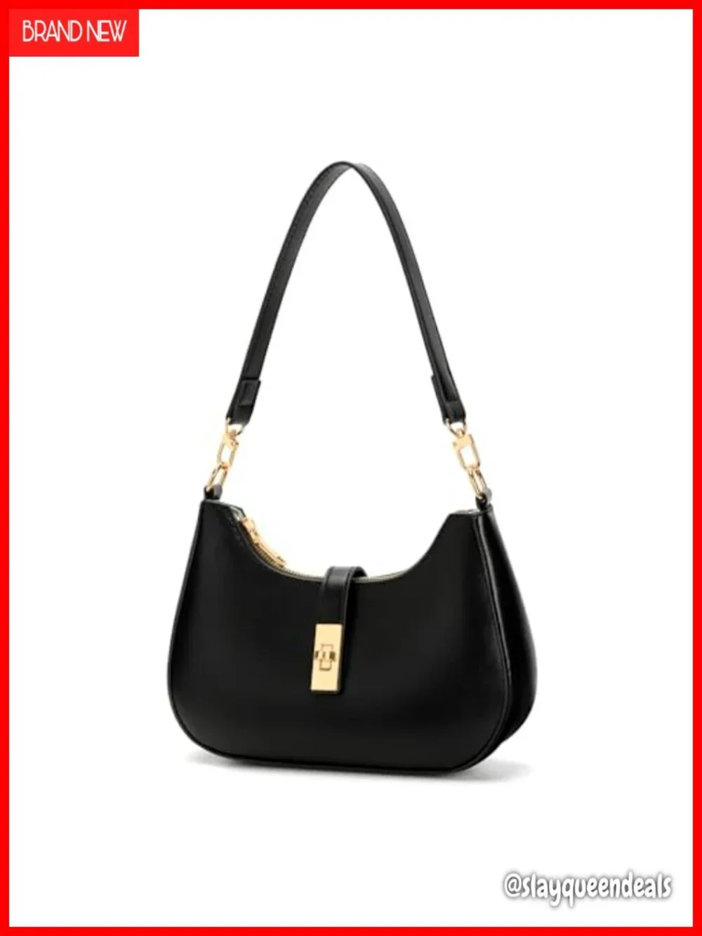 Vegan Leather Hobo Crossbody Bag with Zipper Closure